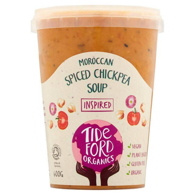 Tideford Organics Moroccan Spiced Chickpea Soup 600g Soups Sainsburys   