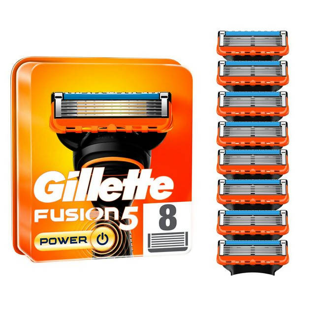 Gillette Fusion Power Mens Razor Blades x8 men's razors & blades Sainsburys   