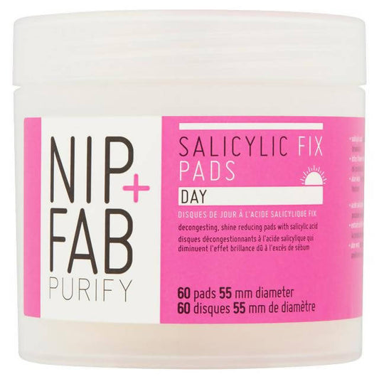 Nip+Fab Day Salicylic Fix 60 Pads face & body skincare Sainsburys   