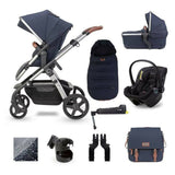 Silver Cross Wave Dream i-Size & Base Bundle - Indigo Infant Carrier McGrocer Direct   