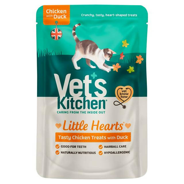 Vet's Kitchen Little Hearts Crunchy Chicken and Duck Treats 60g