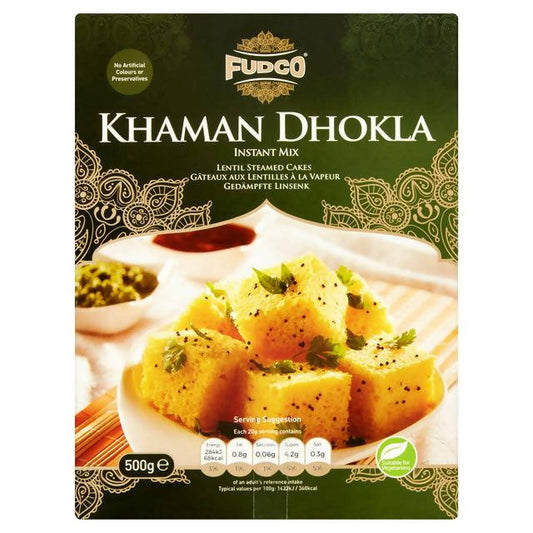 Fudco Khaman Dhokla Instant Mix 500g Asian Sainsburys   