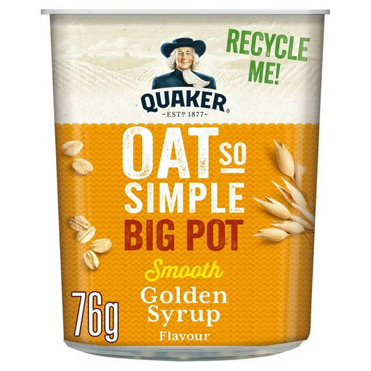 Quaker Oat So Simple Golden Syrup Porridge Big Pot 76g - McGrocer