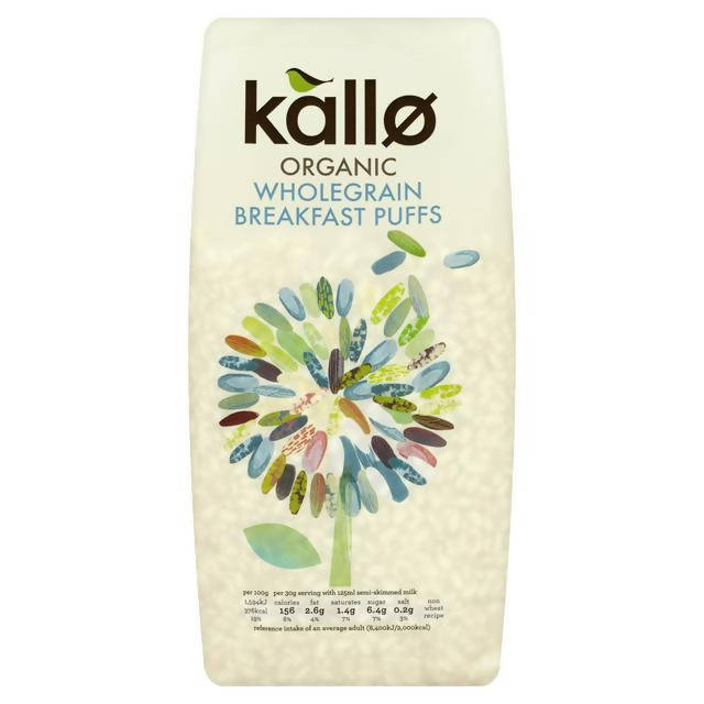 Kallo Organic Puffed Rice Cereal Gluten Free 225g freefrom Sainsburys   