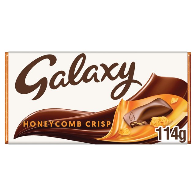 Galaxy Honeycomb Pieces & Milk Chocolate Block Bar Vegetarian Sweets M&S Default Title  