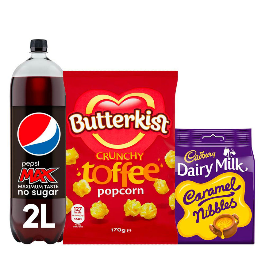 Popcorn, Chocolate & Pepsi Night In Bundle Snacks & Confectionery ASDA   