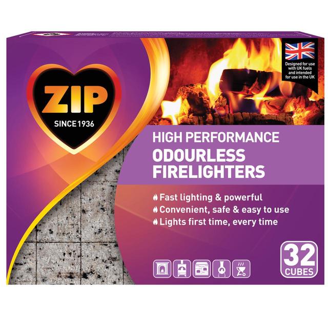 ZIP Odourless Firelighters Block Home, Garden & Outdoor M&S Default Title  