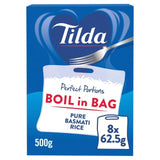 Tilda Boil in the Bag Pure Basmati Rice 62.5gx8 Food Cupboard M&S Default Title  