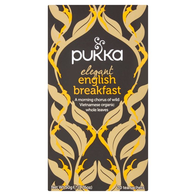 Pukka Organic Elegant English Breakfast Tea Bags Food Cupboard M&S   