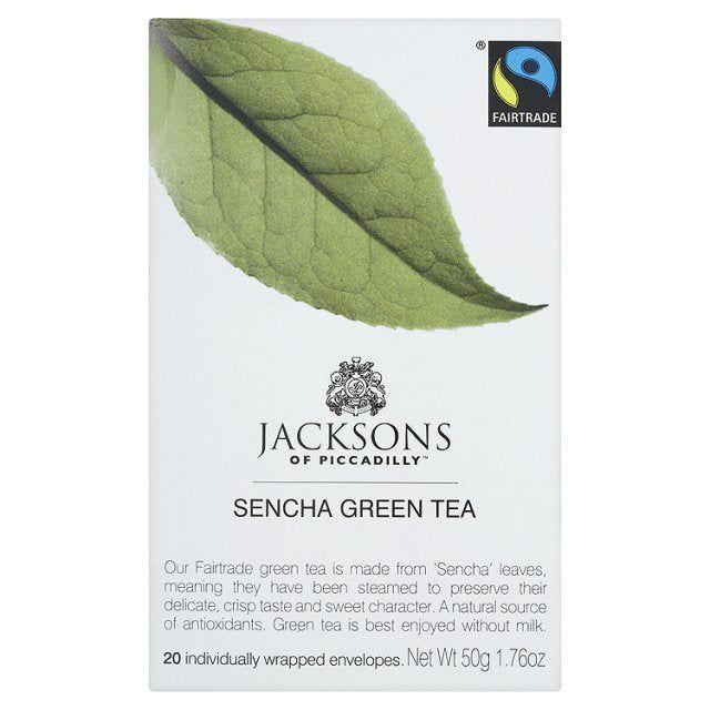 Jacksons of Piccadilly Fairtrade Sencha Green Tea, 20 Tea Bags Food Cupboard M&S Default Title  