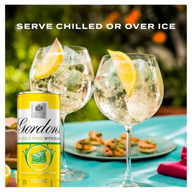 Gordon's Gin & Tonic With Elderflower BEER, WINE & SPIRITS M&S   