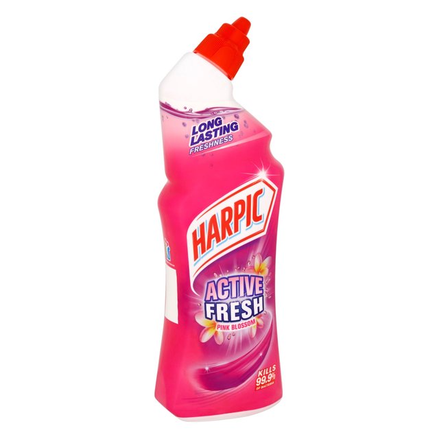 Harpic Active Fresh Pink Blossom Toilet Cleaner Gel Bathroom M&S   