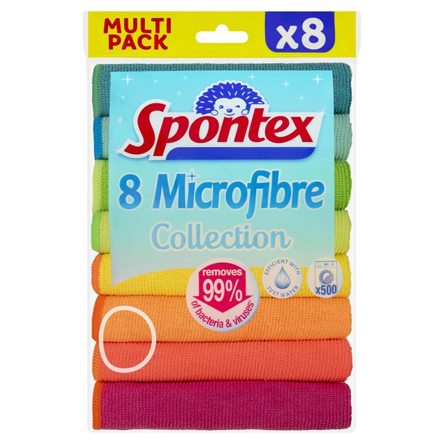 Spontex Microfibre Cloths Value Pack