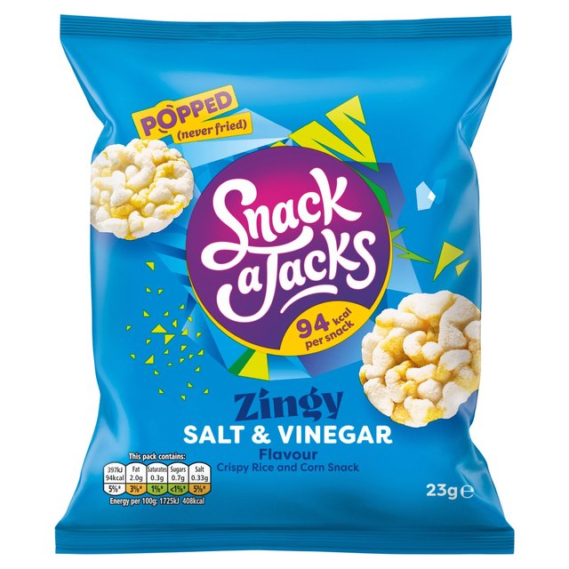 Snack a Jacks Salt & Vinegar Rice Cakes Food Cupboard M&S   