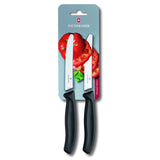 Victorinox Serrated Edge Paring Knife & Tomato Utility Knife, Black 11cm Home, Garden & Outdoor M&S   