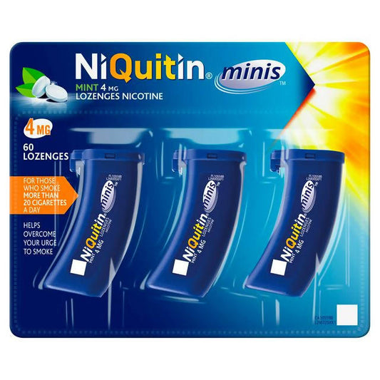 NiQuitin Minis Lozenges, Mint 4mg x60 - McGrocer