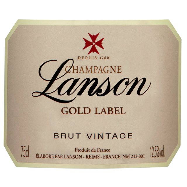 Lanson Gold Label Champagne Vintage 2009 Wine & Champagne M&S   