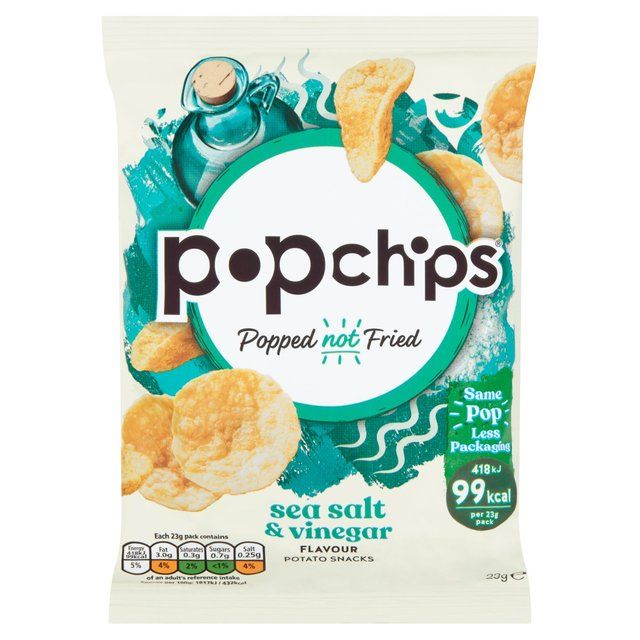 popchips Sea Salt & Vinegar Crisps | McGrocer