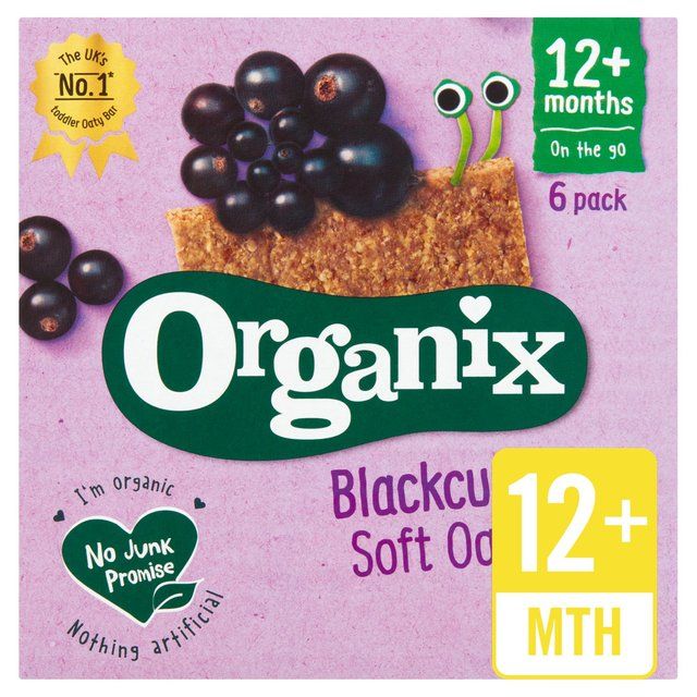 Organix Blackcurrant Organic Soft Oaty Bars, 12 mths+ Multipack Food Cupboard M&S Default Title  