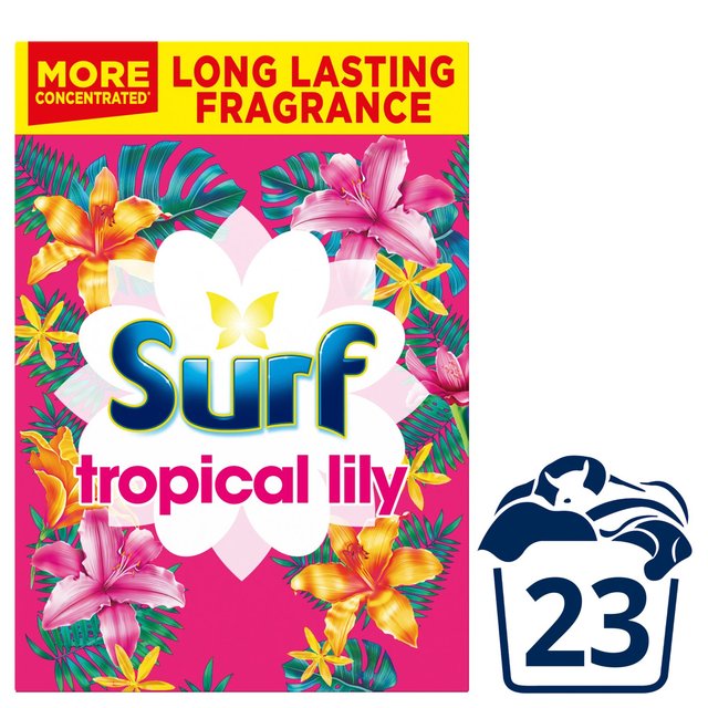 Surf Biological Washing Powder Tropical Lily and Ylang-Ylang 23 Wash