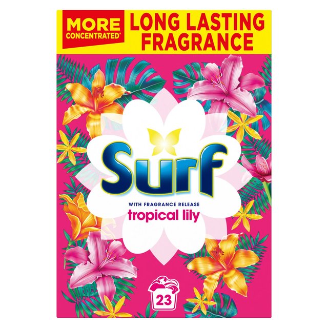 Surf Biological Washing Powder Tropical Lily and Ylang-Ylang 23 Wash