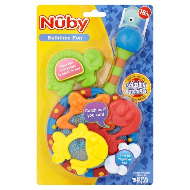 Nuby Bath 'n' Catch Fishing Net Catcher, 18mths+ Baby Accessories & Cleaning M&S   