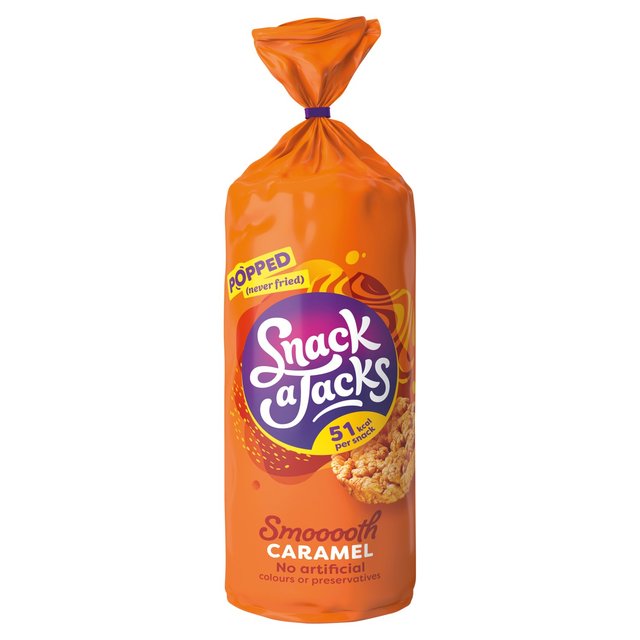 Snack a Jacks Jumbo Caramel Rice Cakes Crisps, Nuts & Snacking Fruit M&S   