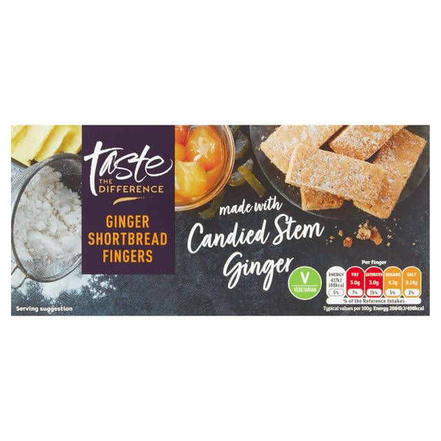 Sainsbury's Ginger Shortbread Finger Biscuits, Taste the Difference 200g Christmas biscuits & crackers Sainsburys   