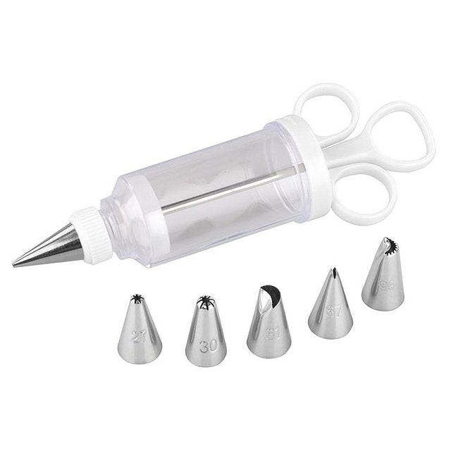 Tala Icing Syringe Set with 6 Nozzles Sugar & Home Baking M&S Default Title  