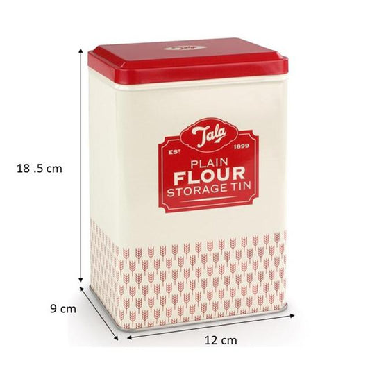 Tala Plain Flour Storage Tin (18.7 x 8.5 x12cm) Tableware & Kitchen Accessories M&S   