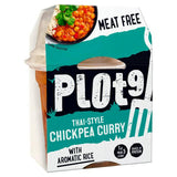 Plot9 Thai-Style Chickpea Curry with Aromatic Rice 260g Instant snacks & meals Sainsburys   