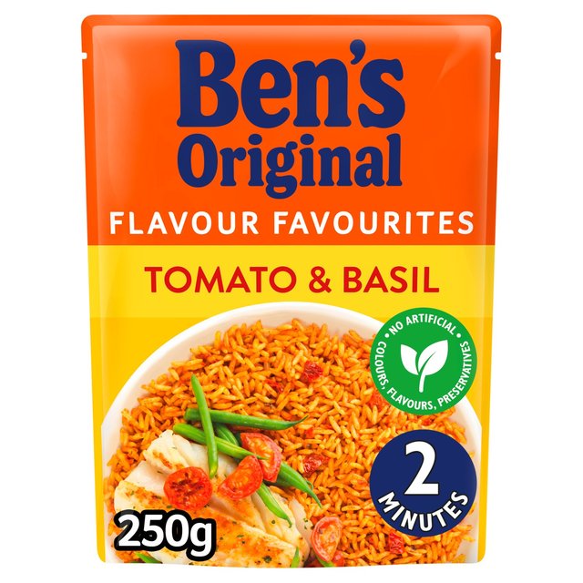 Bens Original Tomato And Basil Microwave Rice