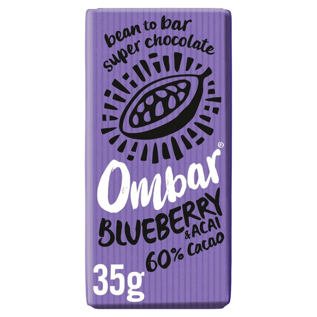 Ombar Blueberry & Acai Organic Vegan Fair Trade Chocolate Free from M&S Default Title  