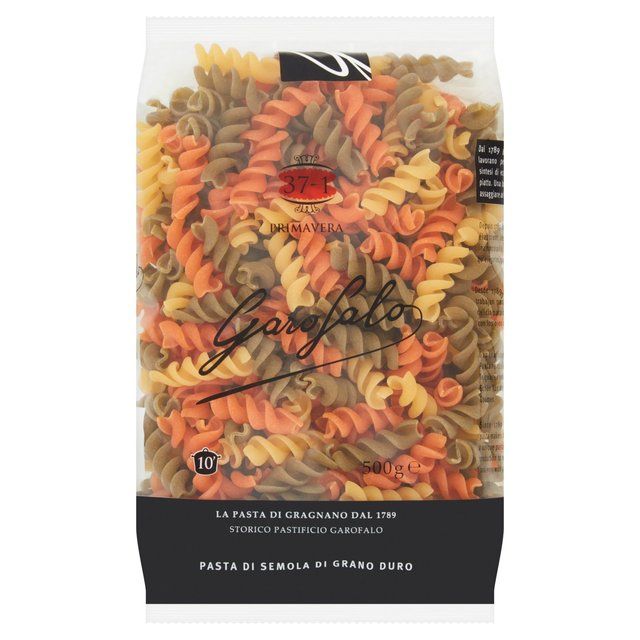 Garofalo Fusilli Tricolore Dry Pasta Food Cupboard M&S   