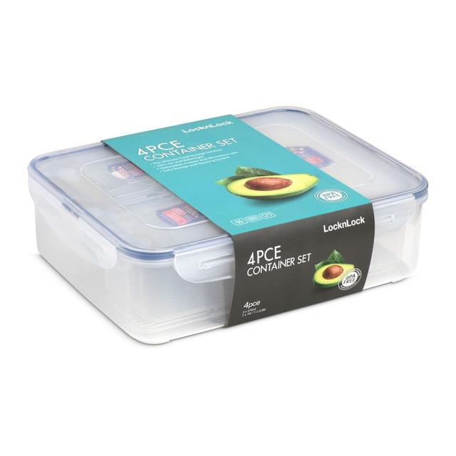 Lock & Lock Air Tight Rectangular Container Set Tableware & Kitchen Accessories M&S   