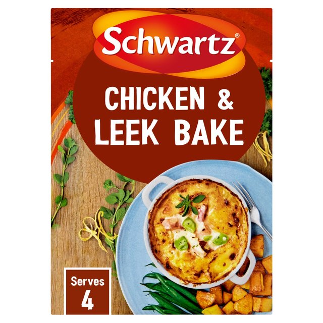 Schwartz Creamy Chicken & Leek Bake Recipe Mix Cooking Sauces & Meal Kits M&S   