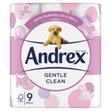 Andrex Gentle Clean Toilet Roll - 9 Rolls Snacks & Confectionery M&S   