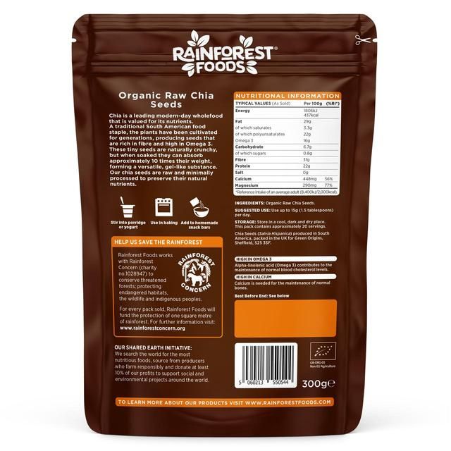 Rainforest Foods Organic Chia Seeds