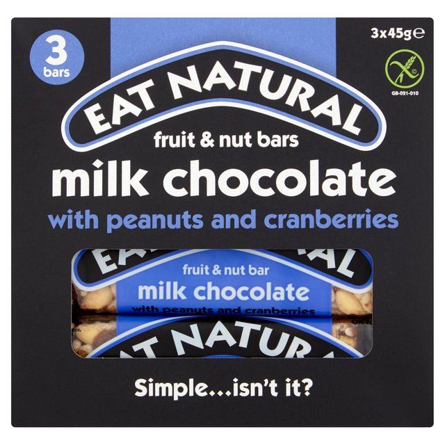 Eat Natural Milk Chocolate Peanuts & Cranberries Bars