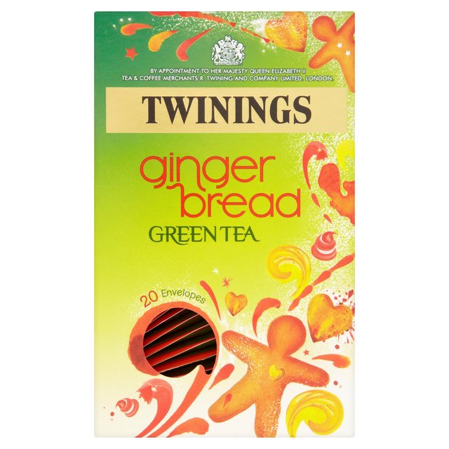 Twinings Ginger Bread Green Tea, 20 Tea Bags Tea M&S   