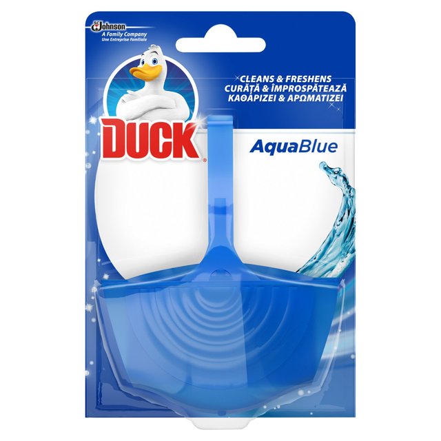 Duck Aqua Blue Toilet Rimblock Holder Accessories & Cleaning M&S   