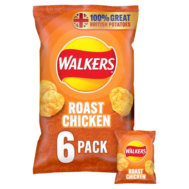 Walkers Roast Chicken Multipack Crisps GOODS ASDA Default Title  