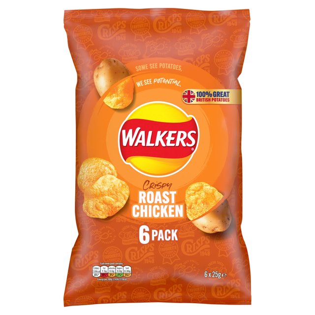 Walkers Roast Chicken Multipack Crisps GOODS M&S   