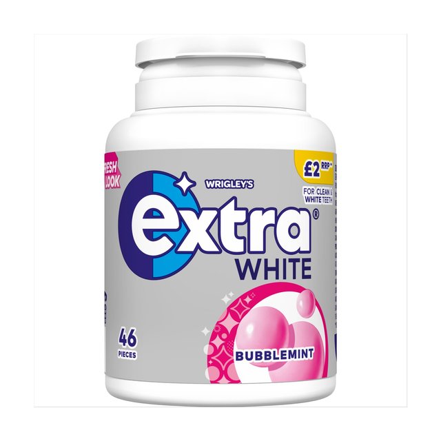 Wrigley's Extra White Chewing Gum Sugar Free Bottle Food Cupboard M&S   