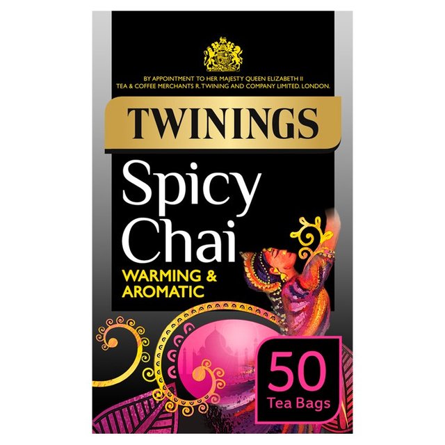 Twinings Spicy Chai Tea, 50 Tea Bags Food Cupboard M&S Default Title  