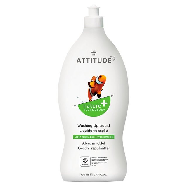 Attitude Washing Up Liquid Green Apple & Basil General Household M&S   