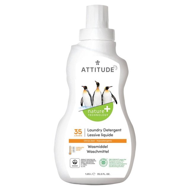 Attitude Laundry Detergent Citrus Zest 35 Loads