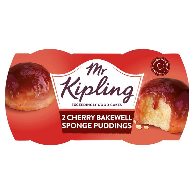 Mr Kipling Cherry Bakewell Sponge Puddings