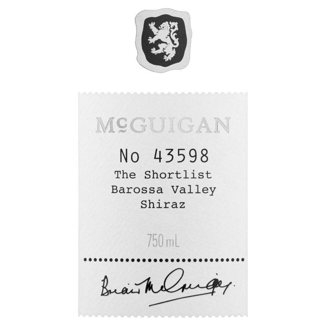 McGuigan Shortlist Barossa Valley Shiraz Wine & Champagne M&S   