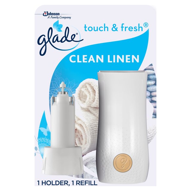 Glade Touch & Fresh Holder & Refill Clean Linen Air Freshener